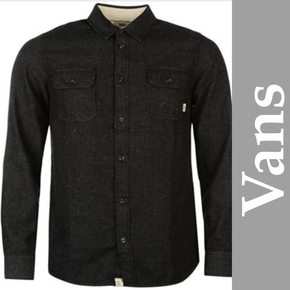 Vans black button up Clearance